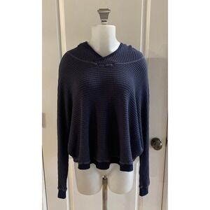 Hard‎ Tail Forever Womens Stretch Waffle Droptail Pullover Hoodie -One Size